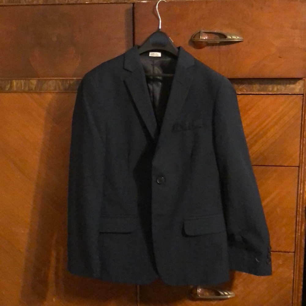 Boys Calvin Klein Navy Blue Suit